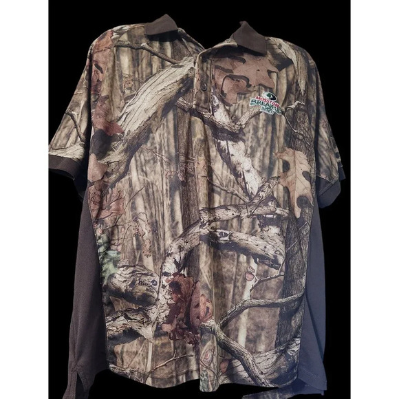 Mossy Oak Break-Up Infinity 2XL/2XG‎ Outdoor Polo Shirt - Picture 1 of 6
